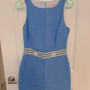 Lilly Pulitzer Blue Keyhole Dress Size 4